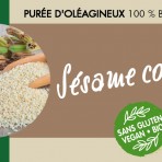 Pâte crémeuse bio de sésame tahini complet